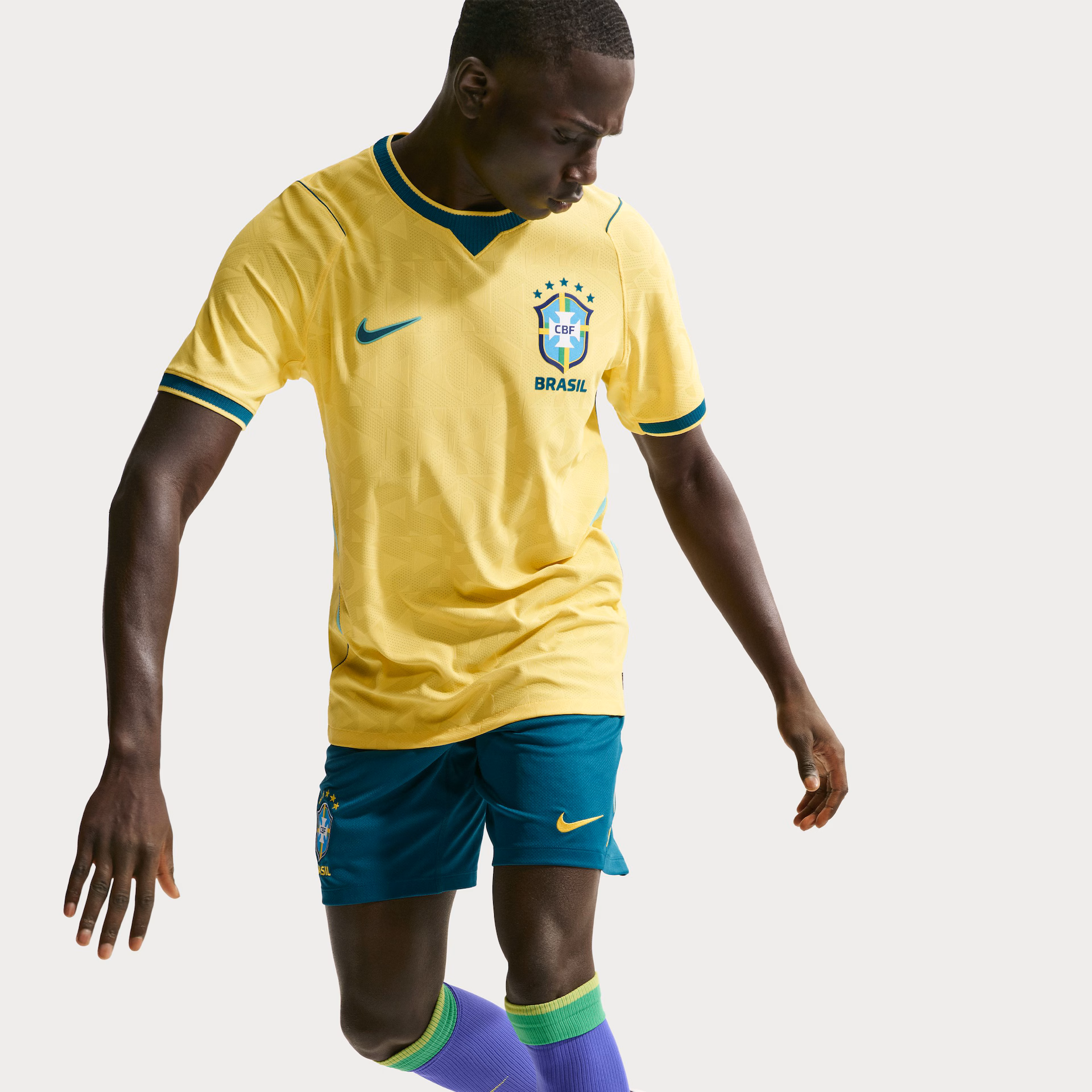 Camisa Brasil Copa 2026 - detalhe do tecido